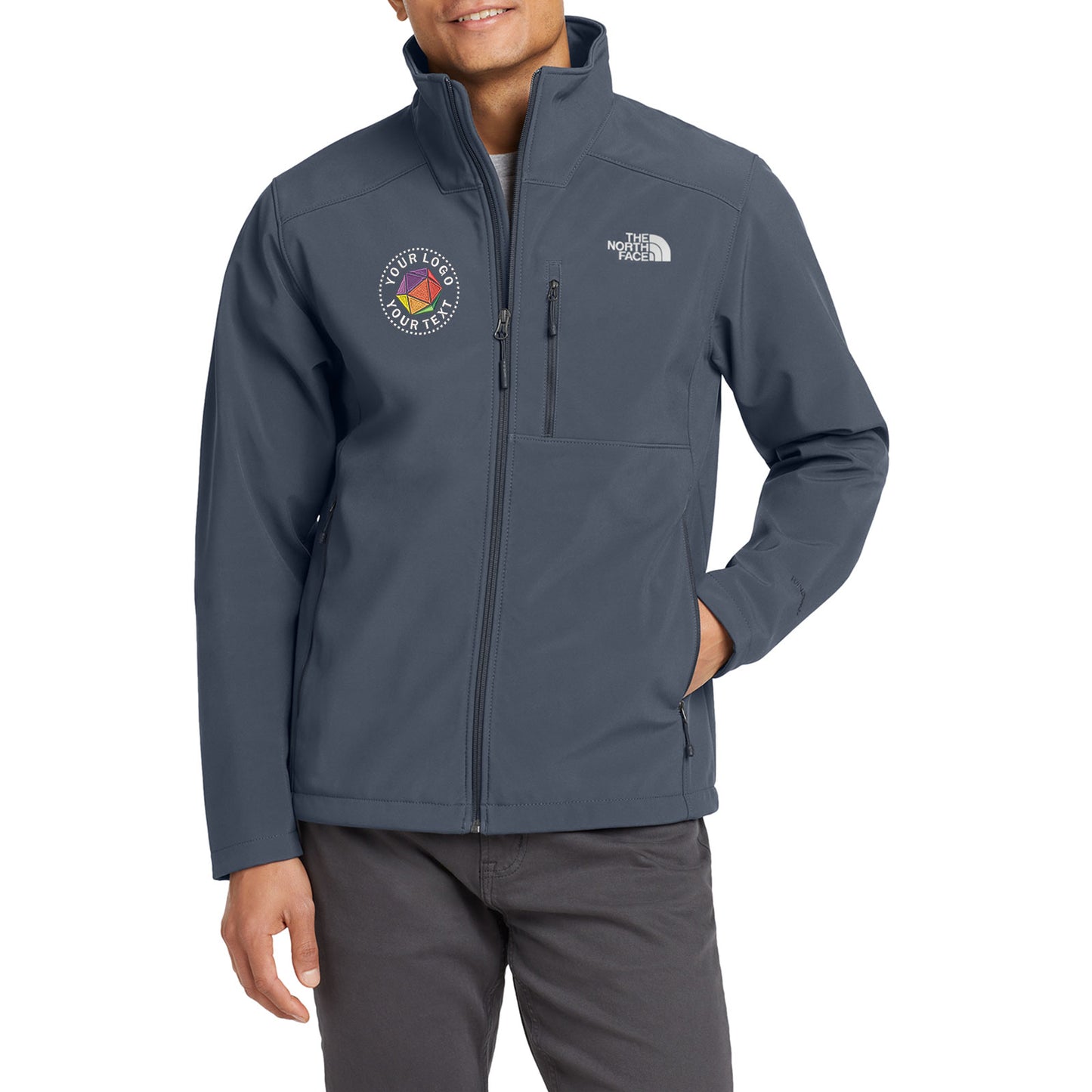 The North Face® Apex Barrier Custom Embroidered Soft Shell Jacket - NF0A3LGT