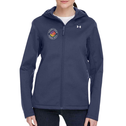 Under Armour Custom Embroidered Women's ColdGear® Infared Shield 2.0 Hooded Jacket - 1371595