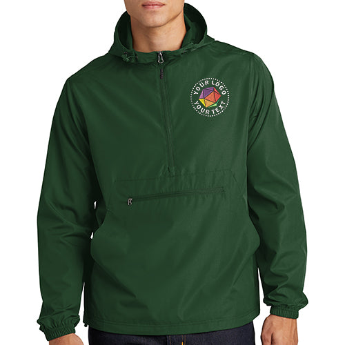 Sport-Tek® Custom Embroidered Packable Anorak - JST66