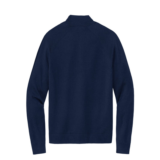 Brooks Brothers® Custom Embroidered Cotton Stretch 1/4-Zip Sweater - BB18402