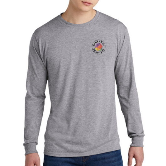 Jerzees® Dri-Power® Custom Embroidered 100% Polyester Long Sleeve T-Shirt - 21LS