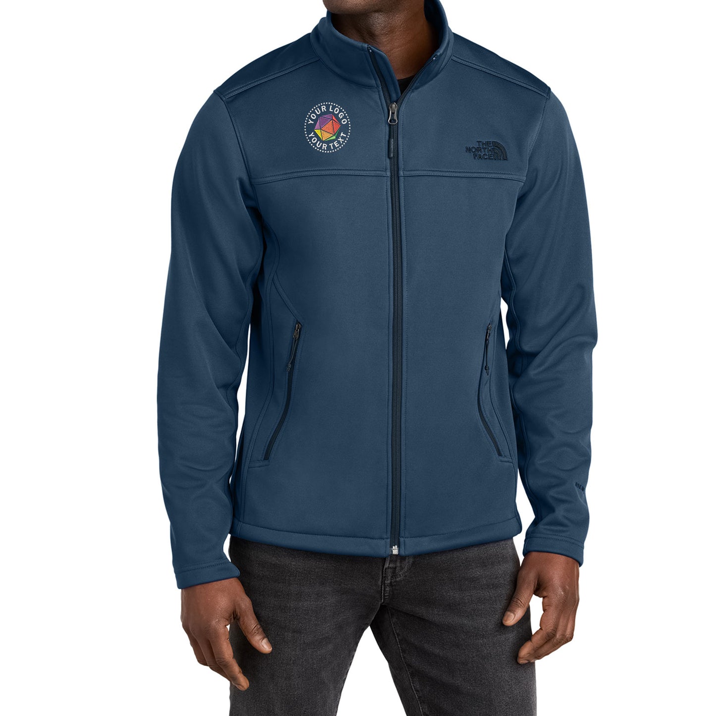 The North Face® Chest Logo Ridgewall Soft Shell Custom Embroidered Jacket - NF0A88D5