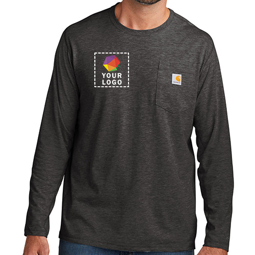 Carhartt Force® Custom Embroidered Long Sleeve Pocket T-Shirt - CT106656