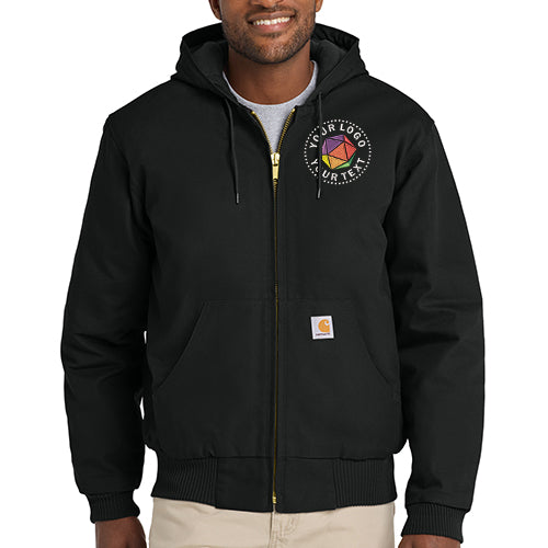 Carhartt® Custom Embroidered Quilted-Flannel-Lined Duck Active Jac - CT106677