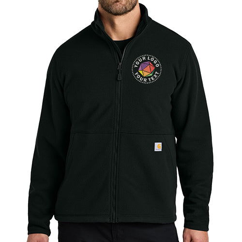 Carhartt® Custom Embroidered Textured Full-Zip Fleece Jacket - CT106416