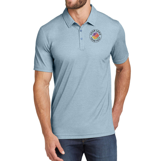 TravisMathew Custom Embroidered Oceanside Heather Polo - TM1MU412