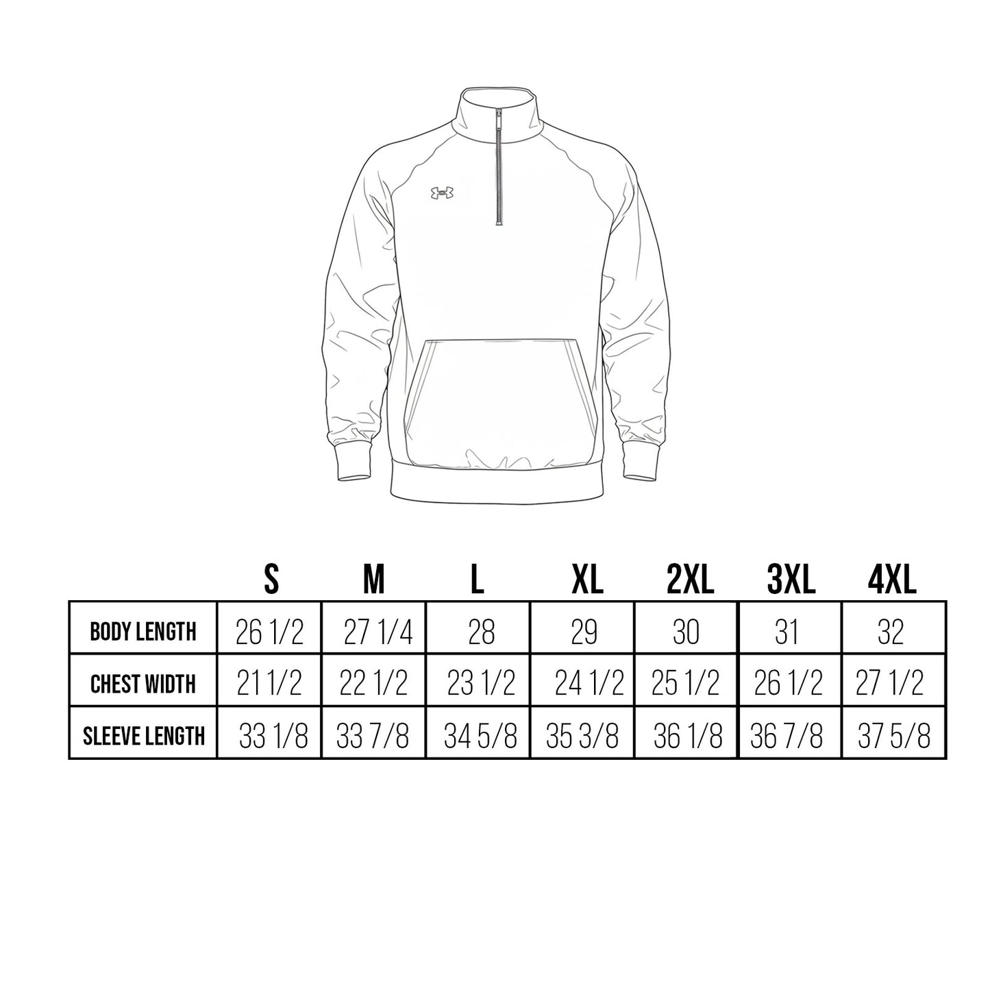 Under Armour Custom Embroidered Men's Rival Fleece Quarter-Zip Pullover - 1386016