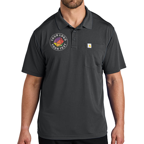 Carhartt Force® Custom Embroidered Snag-Resistant Pocket Polo - CT106880