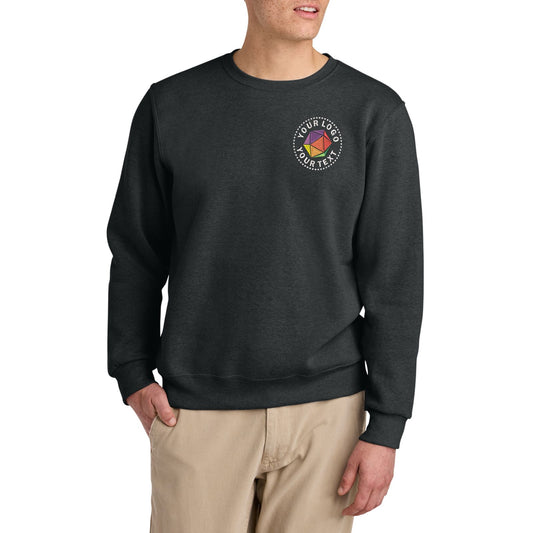 Jerzees Eco™ Cusom Embroidered Premium Blend Crewneck Sweatshirt - 701M
