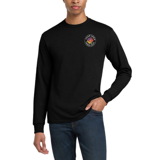 Gildan® DryBlend® Custom Embroidered 50 Cotton/50 Poly Long Sleeve T-Shirt - 8400