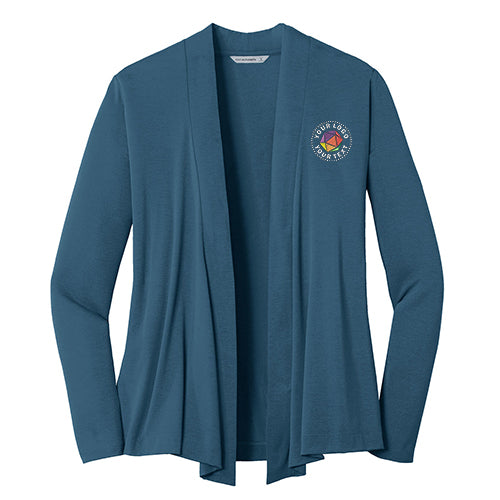 Port Authority® Custom Embroidered Women's Concept Open Cardigan - L5430