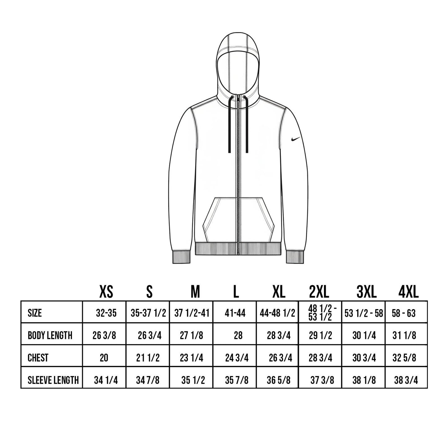 Nike Custom Embroidered Club Fleece Sleeve Swoosh Full-Zip Hoodie - NKDR1513