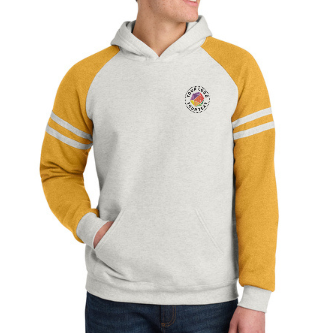 Jerzees® Unisex NuBlend® Custom Embroidered Varsity Colorblock Hooded Sweatshirt - 97C