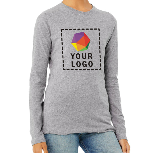 Bella + Canvas Custom Printed Ladies Jersey Long-Sleeve T-Shirt - B6500