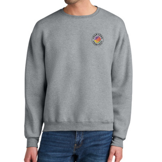 Jerzees Rugged™ Unisex Custom Embroidered Crewneck Sweatshirt - C12M