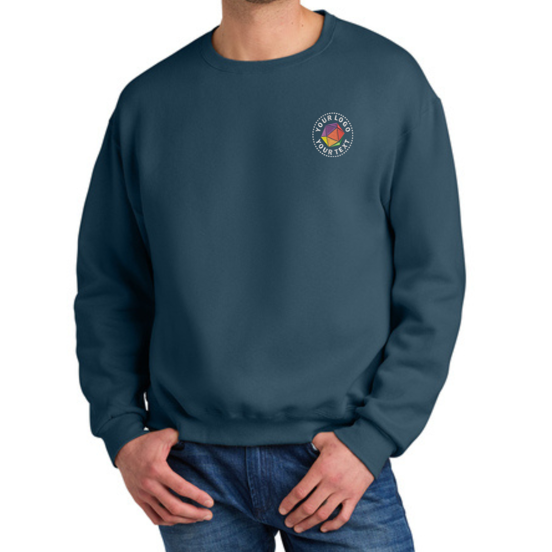 Jerzees Rugged™ Unisex Custom Embroidered Crewneck Sweatshirt - C12M
