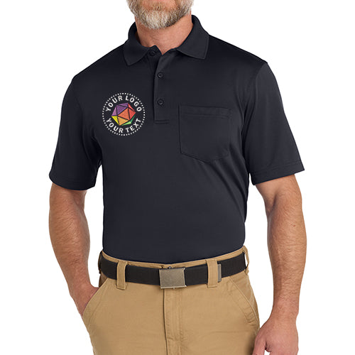 CornerStone® Custom Embroidered Select Snag-Proof Pocket Polo - CS412P
