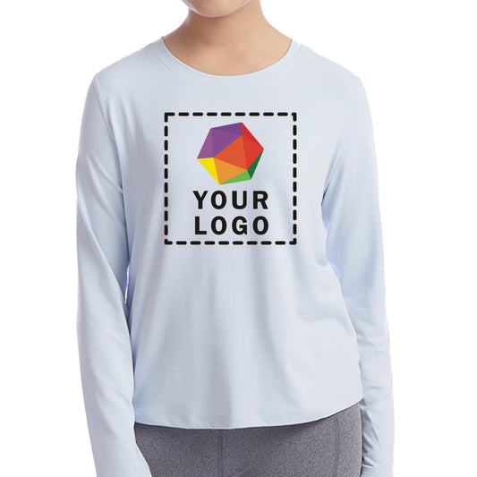 Champion Custom Printed Ladies' Cutout Long Sleeve T-Shirt - CHP140