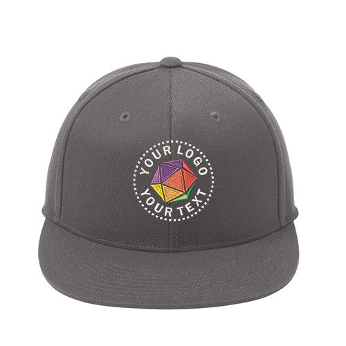 Port Authority® Flexfit 210® Custom Embroidered Flat Bill Cap - C808