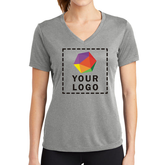 Sport-Tek® Custom Printed Women's PosiCharge® RacerMesh® V-Neck Tee - LST340