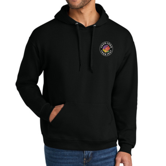 Jerzees Ultimate™ Unisex CVC Ring Spun Custom Embroidered Hooded Sweatshirt - IC49M