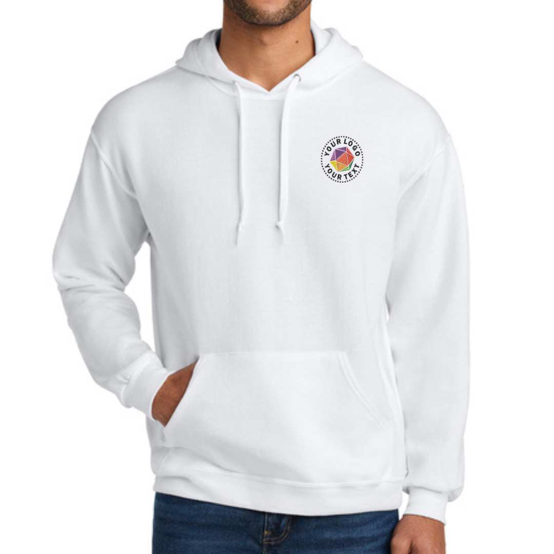 Jerzees Ultimate™ Unisex CVC Ring Spun Custom Embroidered Hooded Sweatshirt - IC49M