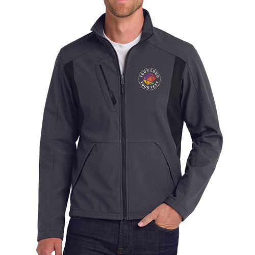 Port Authority® Custom Embroidered Back-Block Soft Shell Jacket - J336