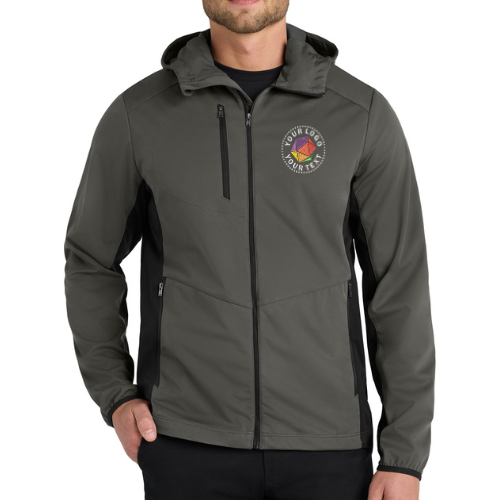 Port Authority® Custom Embroidered Active Hooded Soft Shell Jacket - J719