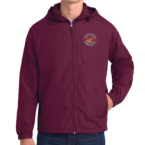 Sport-Tek® Custom Embroidered Hooded Raglan Jacket - JST73