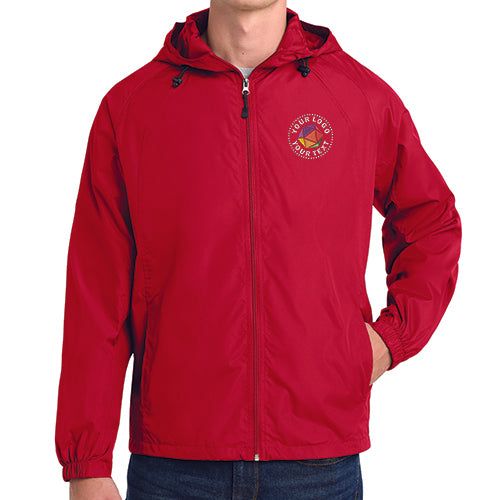 Sport-Tek® Custom Embroidered Hooded Raglan Jacket - JST73