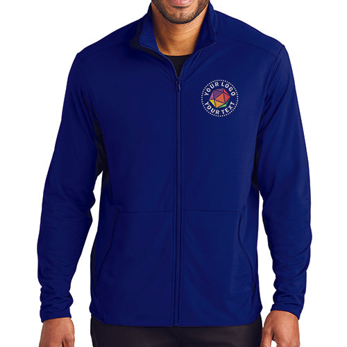 Port Authority® Custom Embroidered Accord Stretch Fleece Full-Zip - K595