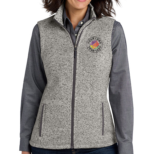 Port Authority ® Custom Embroidered Women's Sweater Fleece Vest - L236