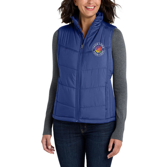 Port Authority® Custom Embroidered Women's Puffy Vest - L709