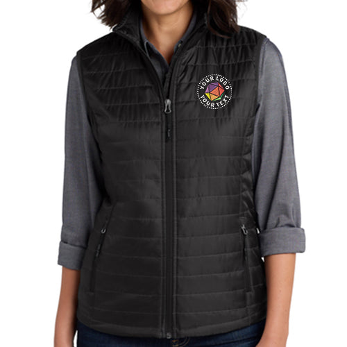 Port Authority® Custom Embroidered Women's Packable Puffy Vest - L851