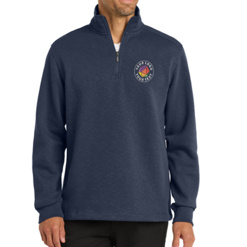 Port Authority® Custom Embroidered Slub Fleece 1/4-Zip Pullover  -  F295
