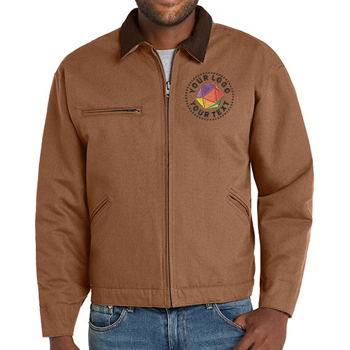CornerStone® Custom Embroidered Tall Duck Cloth Work Jacket - TLJ763
