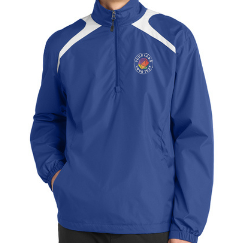 Sport-Tek® Custom Embroidered 1/2-Zip Wind Shirt  -  JST75
