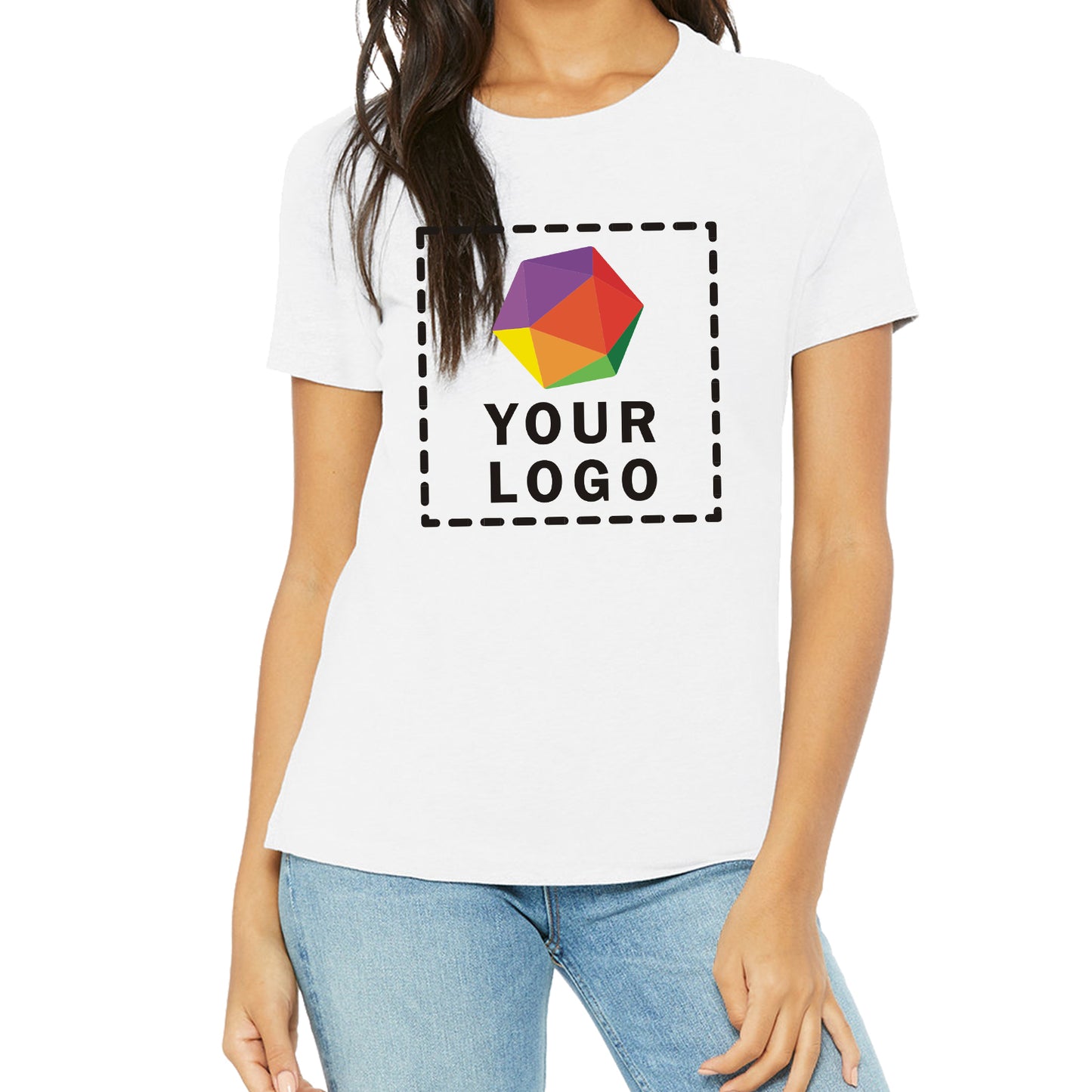 Bella + Canvas Custom Printed Ladies' Relaxed Jersey Short-Sleeve T-Shirt - B6400