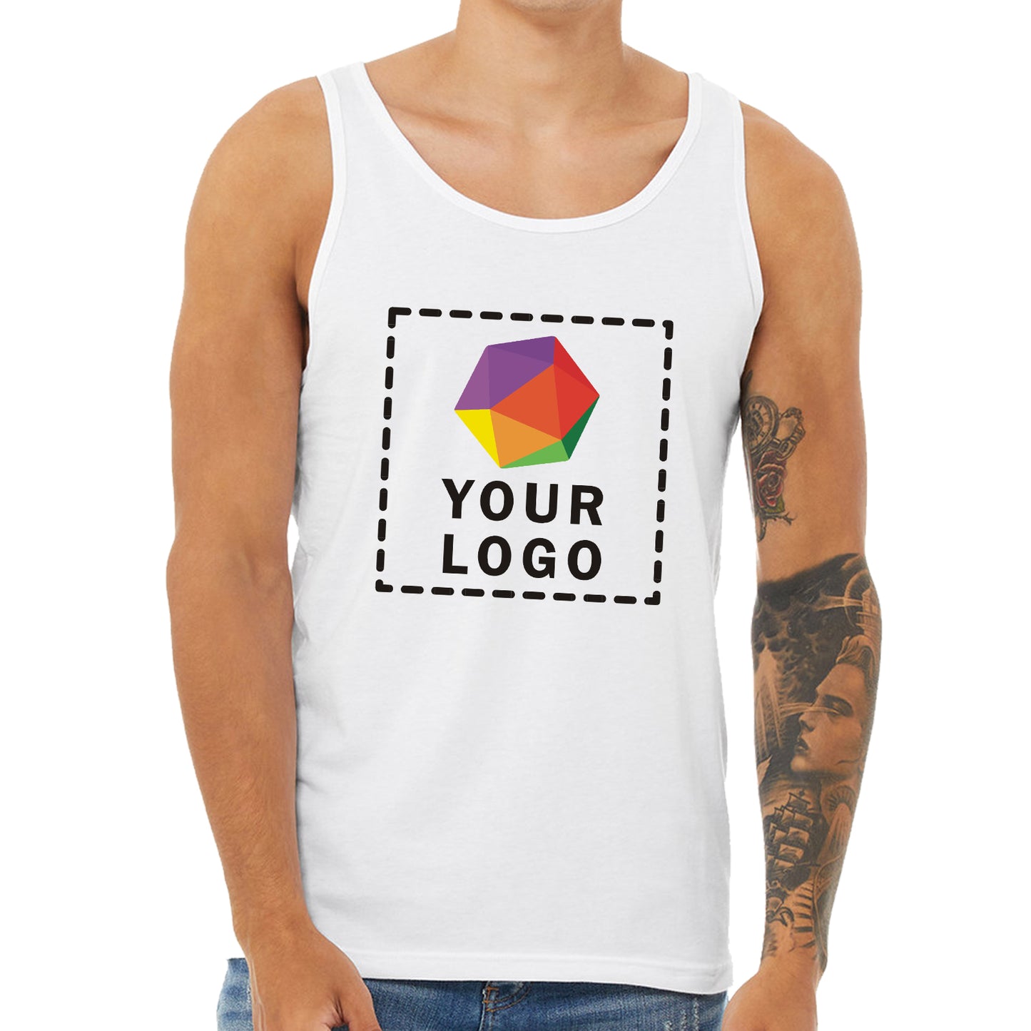 Bella + Canvas Custom Printed Unisex Jersey Tank - 3480