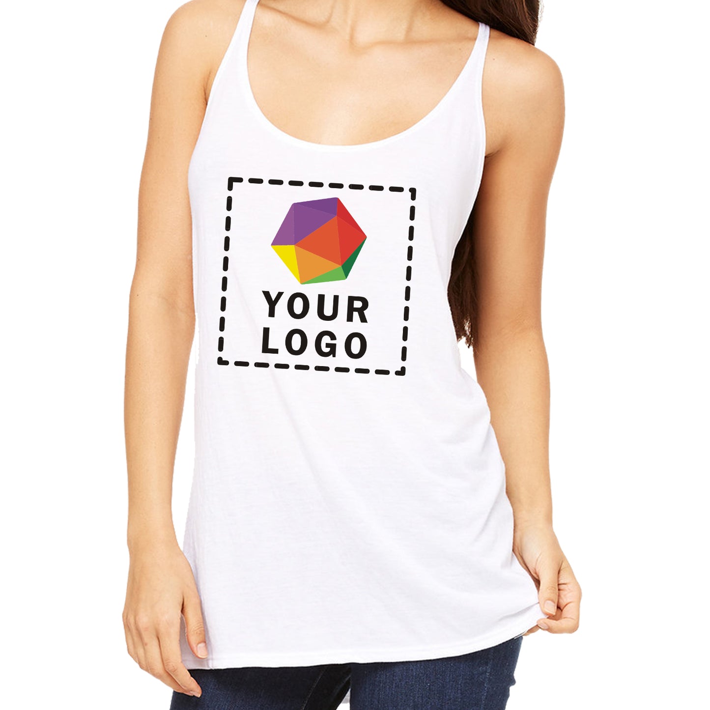 Bella + Canvas Custom Printed Ladies' Slouchy Tank - 8838