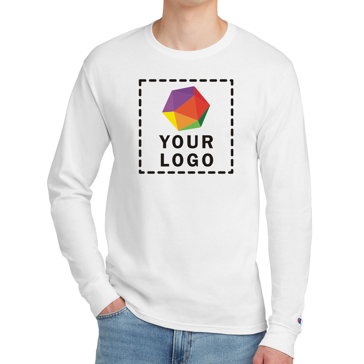 Champion ® Custom Printed Heritage 5.2-Oz. Jersey Long Sleeve Tee - CC8C