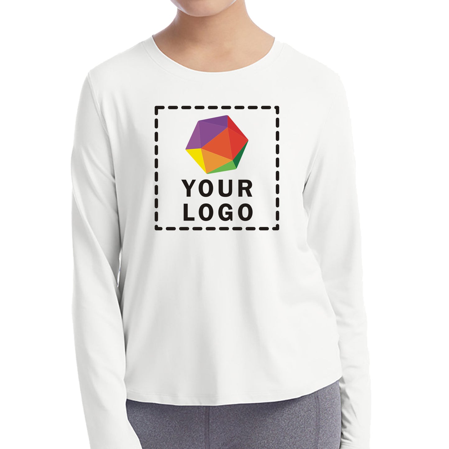 Champion Custom Printed Ladies' Cutout Long Sleeve T-Shirt - CHP140