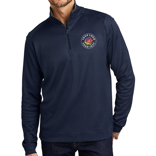 Port Authority® Custom Embroidered Vertical Texture 1/4-Zip Pullover - K805