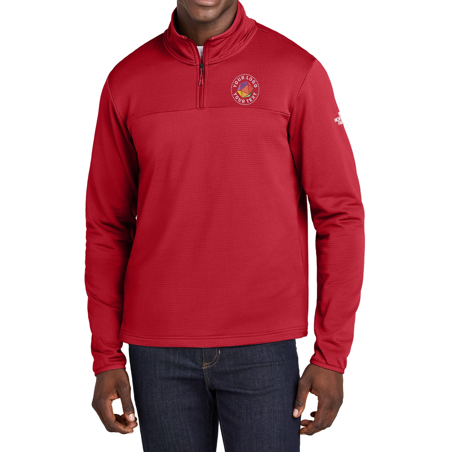 The North Face® Custom Embroidered Aim 1/4-Zip Fleece - NF0A8ENJ