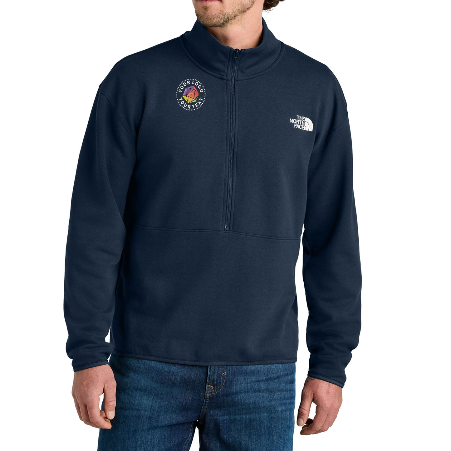 The North Face® Custom Embroidered Double-Knit 1/2-Zip Fleece - NF0A8C5G