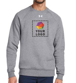 Under Armour Custom Printed Men's Rival Fleece Crewneck Sweatshirt - 1379755