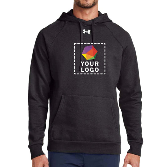 Under Armour Custom Printed Men's Rival Fleece Hooded Sweatshirt - 1379757