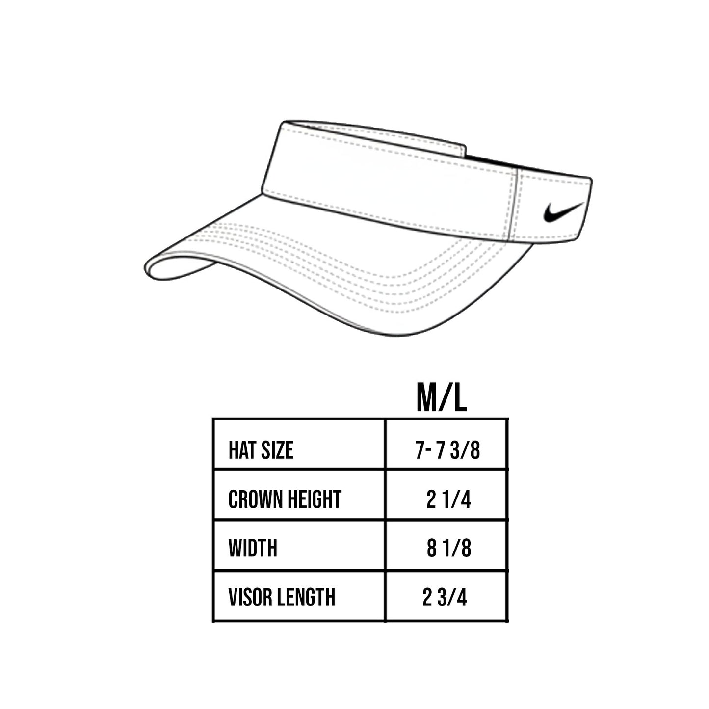 Nike Custom Embroidered Dri-FIT Team Performance Visor - NKFB5675