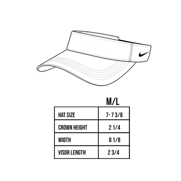 Nike Custom Embroidered Dri-FIT Team Performance Visor - NKFB5675