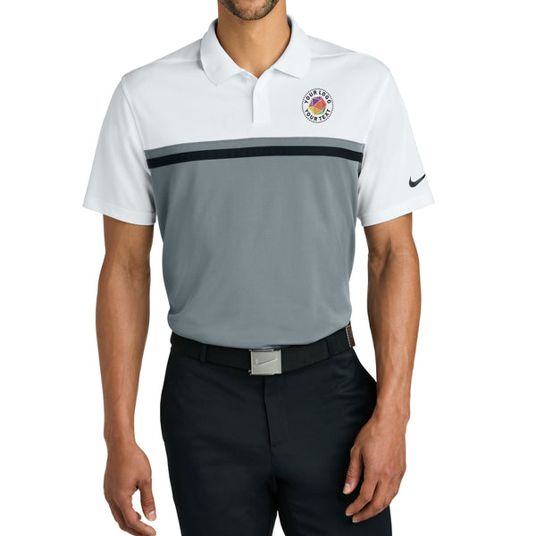 Nike Custom Embroidered Dri-FIT Victory Colorblock Polo - NKFQ3968